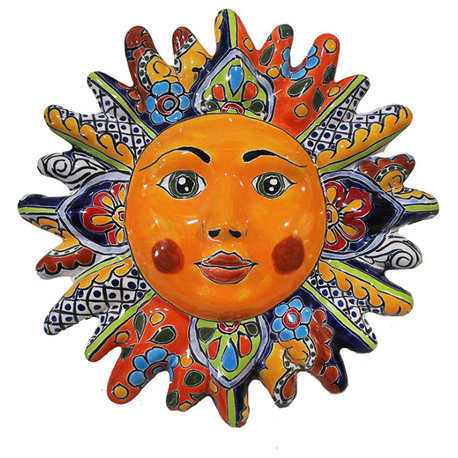 Talavera Sun Face, 12" Diameter, D