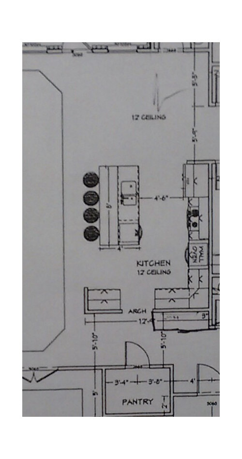 Kitchen appliance placement