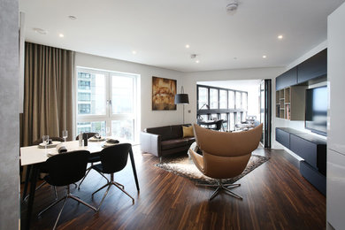 This is an example of a contemporary living room in London.