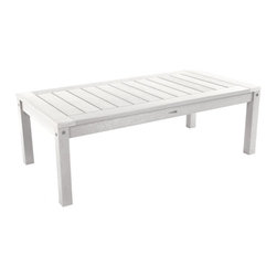 Highwood USA - Adirondack Coffee Table, White - Outdoor Coffee Tables
