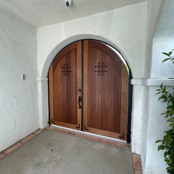 Mahogany Gate with iron frame