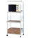 BM148283 Commodious Kitchen Shelf On Casters, White
