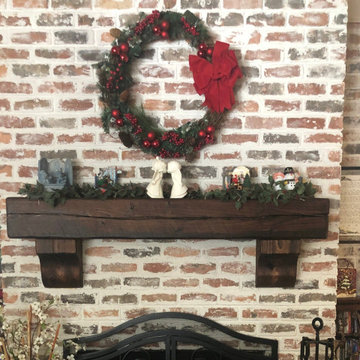 Gorgeous Fireplace Mantels with Wooden Corbels
