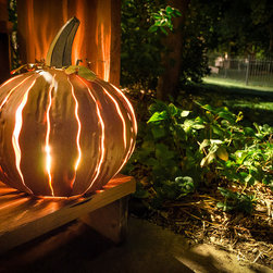 Desert Steel Pumpkin Luminary - Outdoor Lighting