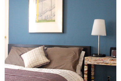 Inspiration for a contemporary bedroom remodel in San Francisco
