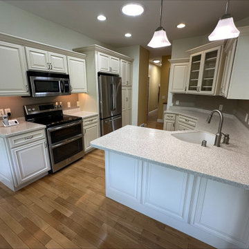 Traditional Kitchen Remodel Done in Tan Colored Cabinets