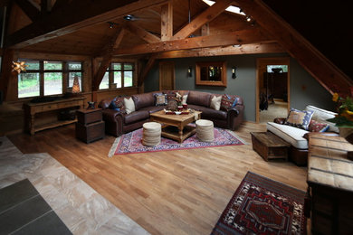Living room - eclectic living room idea in Boston
