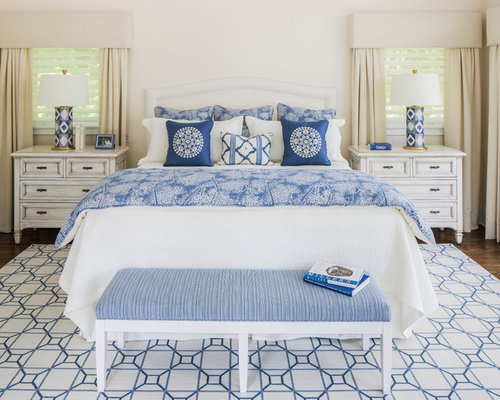  Blue  And White  Bedroom  Houzz