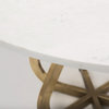 Mercana Laurent, Box A&B, Dining Table, White/Brass