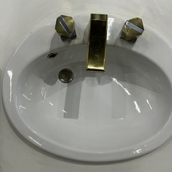 24&rdquo; x 18.5&rdquo; Ceramic drop-in sink - Bathroom Sinks