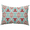 Bombay Decorative Throw Pillow, Ligonberry Red, 14"x20"