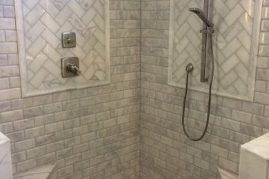 Mid-sized trendy master bathroom photo in Atlanta