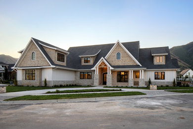 Beach style exterior home photo in Salt Lake City
