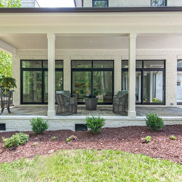 French Country Backyard Patio in Charlotte