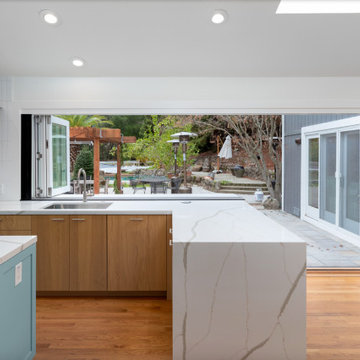 Mid Century Kitchen Remodel with Pass Through Window - Danville, CA