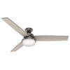 Hunter Fan Company 60" Sentinel Brushed Slate Ceiling Fan W/ LED Light & Remote
