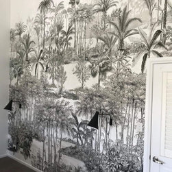 Projet Amazone gris - Chambre maison - Wallpaper