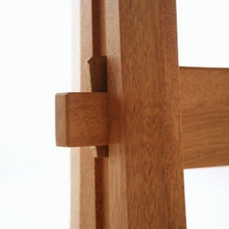 Trestle Table detail of pegged tennon - Dining Tables