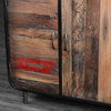 Recycled Wood and Metal 3-Door Sideboard