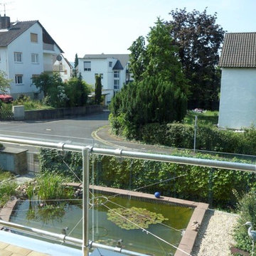 Glass Panel Balcony Railing