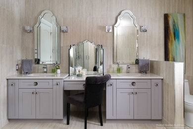 Example of a trendy bathroom design in Toronto
