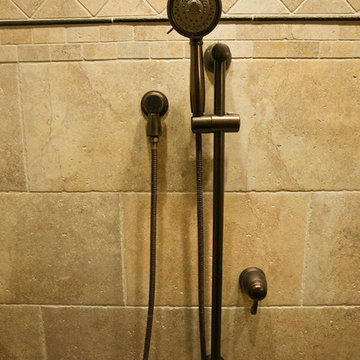 Master bathroom remodel with tile shower