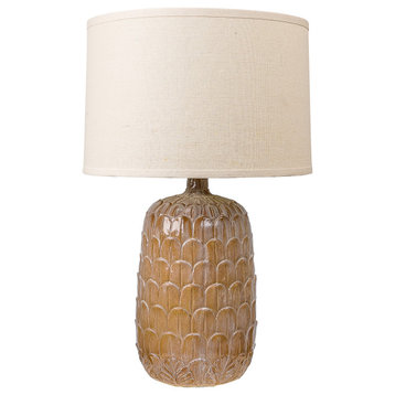 25"H Hydrocal Table Lamp