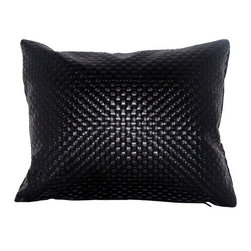 Faux Leather Throw Pillow - Decorative Pillows