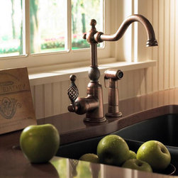 Danze Bordeaux Single Handle Faucet with spray - Kitchen Faucets