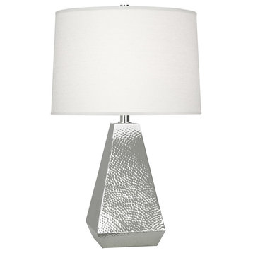 Robert Abbey S9872 One Light Table Lamp Dal Polished Nickel