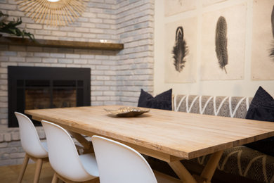 Inspiration for a country dining room remodel in Other