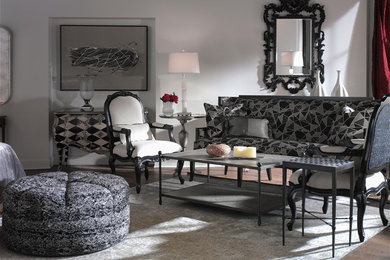 Inspiration for a modern living room remodel in Charlotte