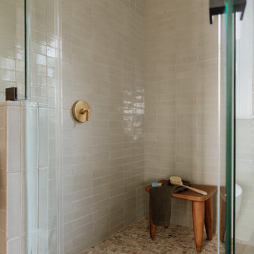 Organic Modern Elk Brick Bathroom