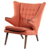 Retro Orange Bjorn Chair