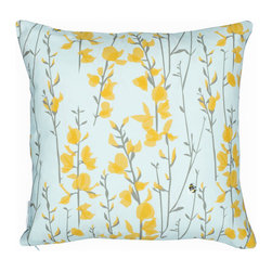 Broom & Bee Sky Cushion - Scatter Cushions