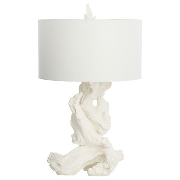 Driftwood Table Lamp, White