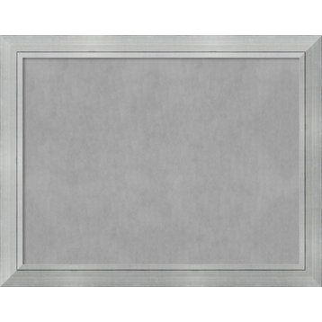 Framed Magnetic Board, Romano Silver Wood, 55x43