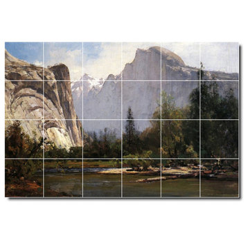 Thomas Hill Landscapes Painting Ceramic Tile Mural #511, 36"x24"