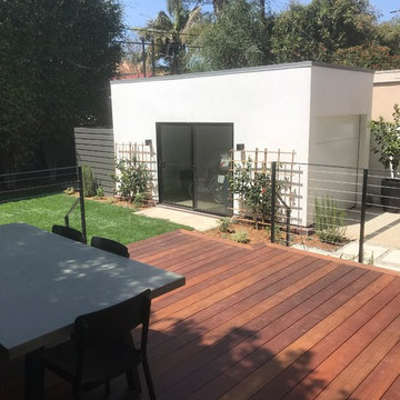IPE deck with Iron cable railing