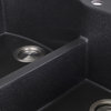 Nantucket Sinks 60/40 Double Bowl Dual-Mount Granite Composite, Black