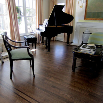 LAUREL HOLLOW RESTORATION: CUSTOM JACOBEAN/GREY BLEND AND BONA TRAFFIC HD SATIN