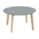 Melina Coffee Table, Dark Grey Lacquer