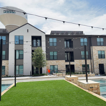 Photo Title: Turf Courtyard with String Lights
