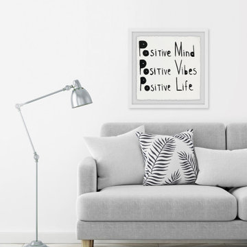 "Positive Mind, Vibes and Love" Framed Painting Print