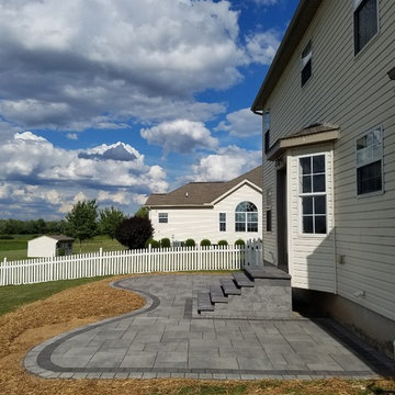 Cambridge Ledgestone XL Smooth Double Border Patio & Steps