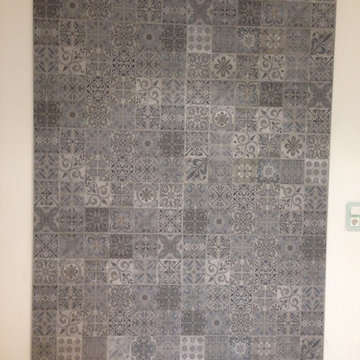 Zementoptik -Fliese in 30x90cm
