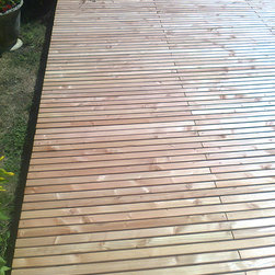 Design d'une terrasse bois FREEDECK en Douglas - Decking Boards & Tiles