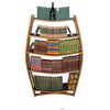 Wine Barrel Bookcase - Amarone - Made from retired California wine barrels
