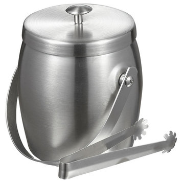 Visol Symon Stainless Steel Double Wall Ice Bucket With Tongs