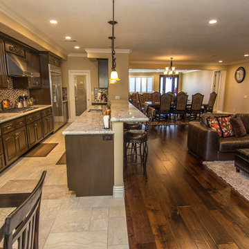 Open Concept Kitchen, Dining, Family Room